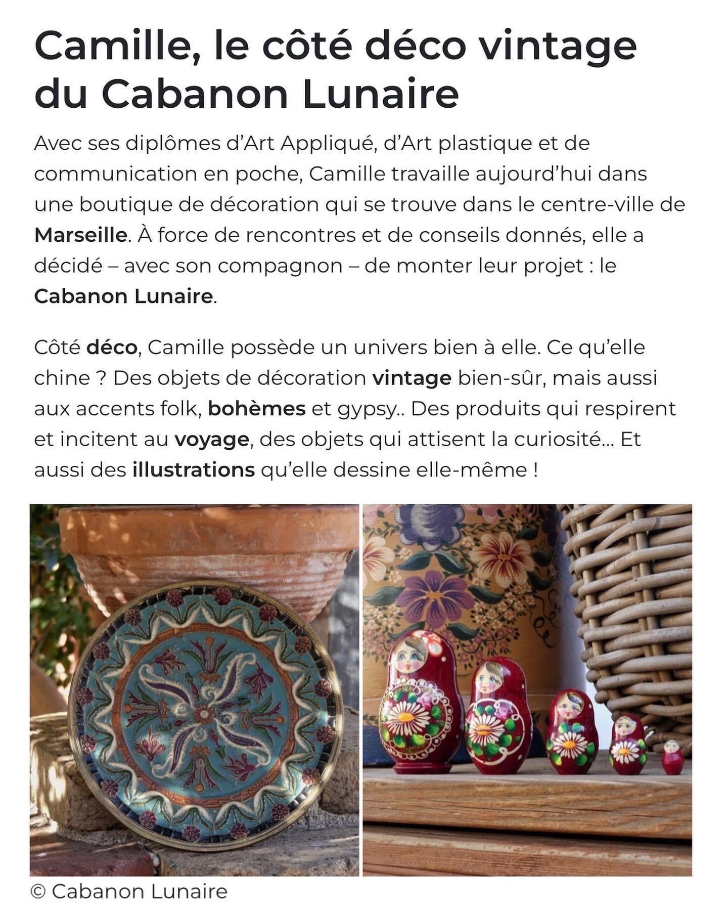 Cabanon Lunaire parution Marseille Secrète