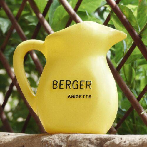Pichet Berger vintage Anisette jaune rétro